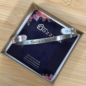 Brand New Inspirational Stainless Steel Adjustable Cuff Bracelet Bangle Engraved